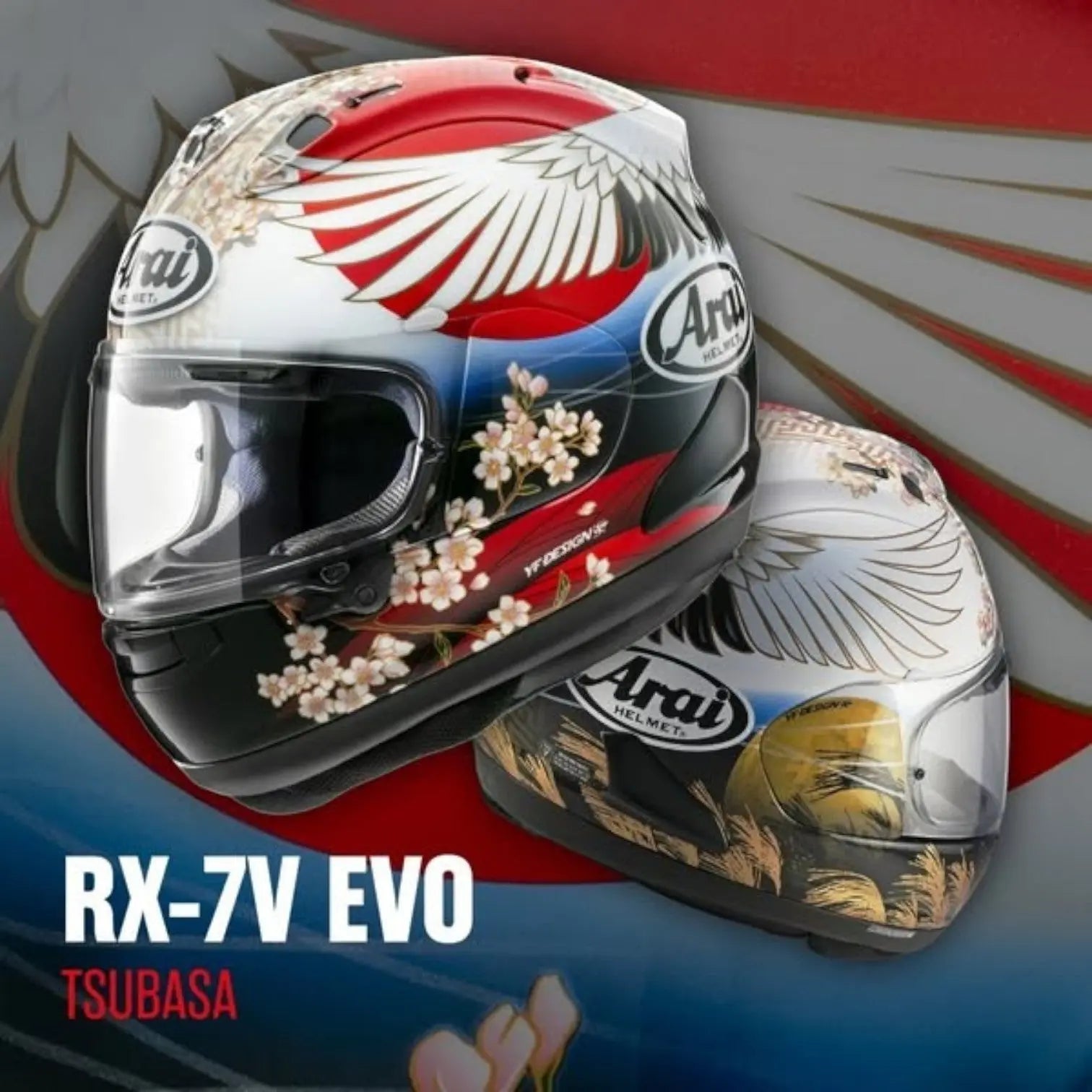 Meet-Your-New-Favourite-Lid-The-Arai-RX-7V-Evo-Tsubasa-Available-at-MotoCentral - FREE UK Shipping, FREE 365 Day Returns | Moto Central