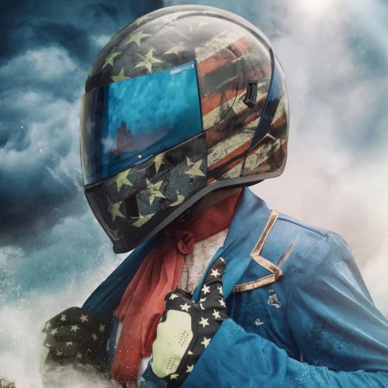 Ride-In-Style-With-MotoCentral-The-Icon-Airform-Old-Glory-Helmet-Bold-Safe-Adventure-Ready - FREE UK Shipping, FREE 365 Day Returns | Moto Central