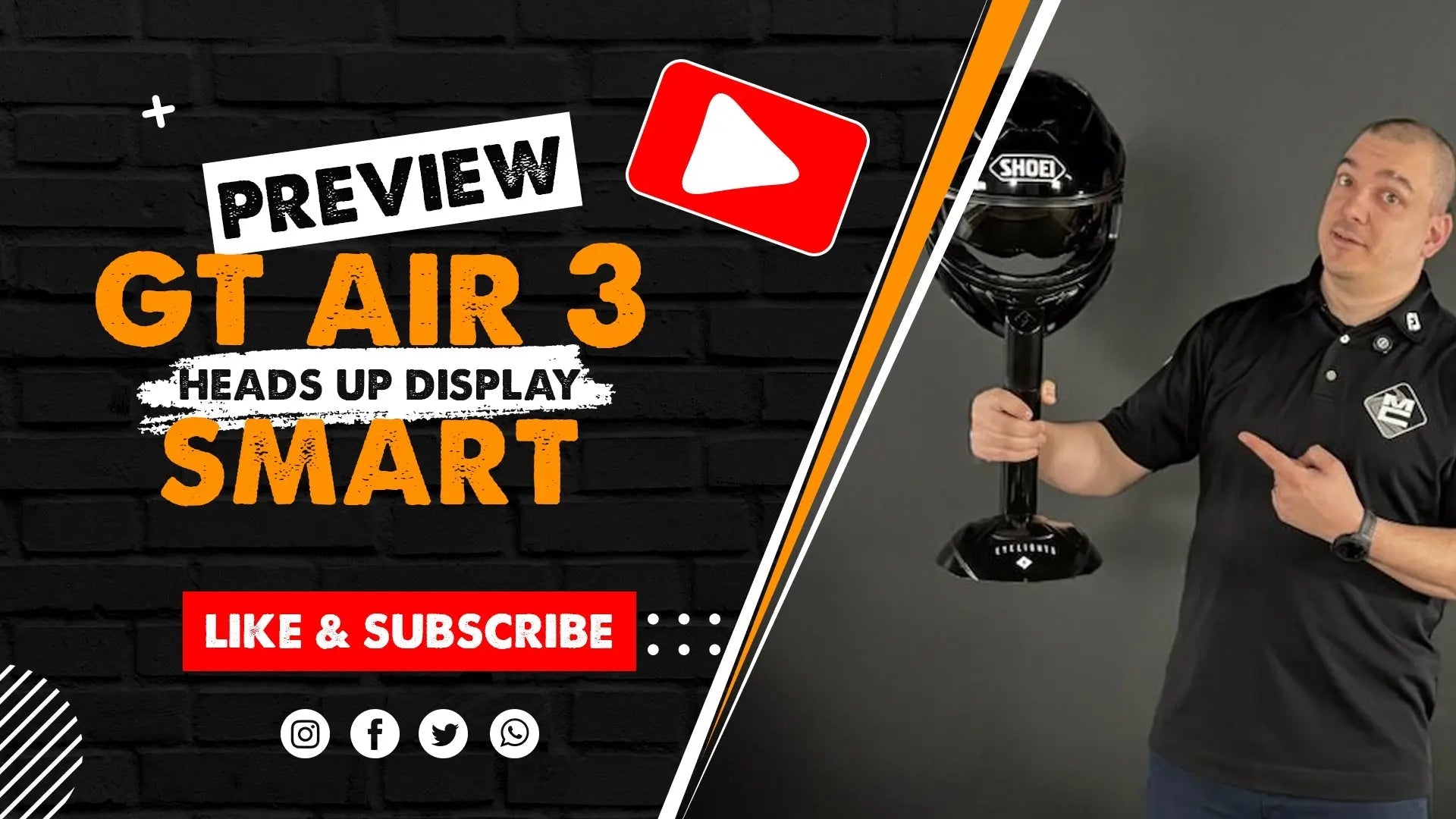 Shoei GT-Air 3 Smart - The First Motorcycle Helmet With a Built-In Heads-Up Display?