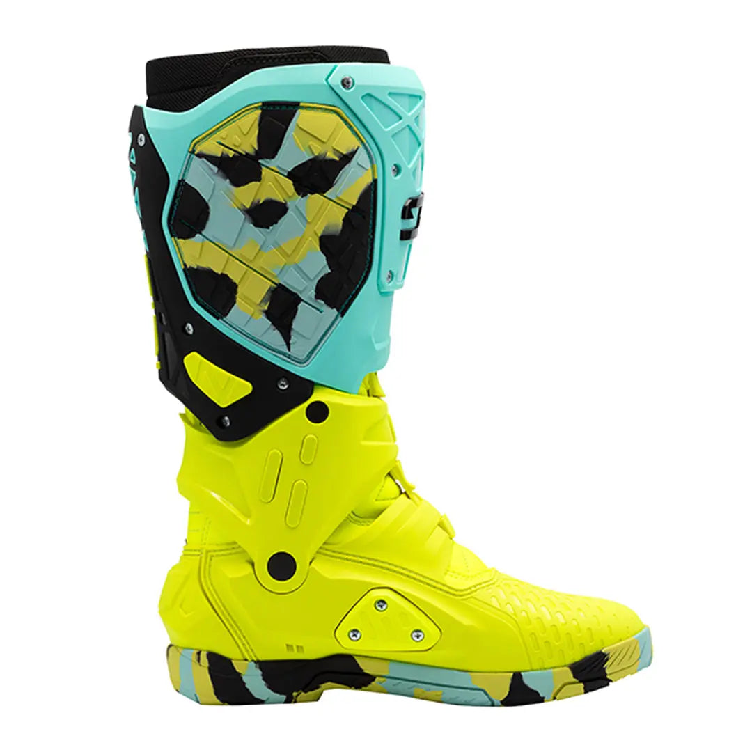 Sidi Crossair X CE Boots Mint / Fluo Yellow FREE UK Delivery, FREE 365 Day Returns | Moto Central