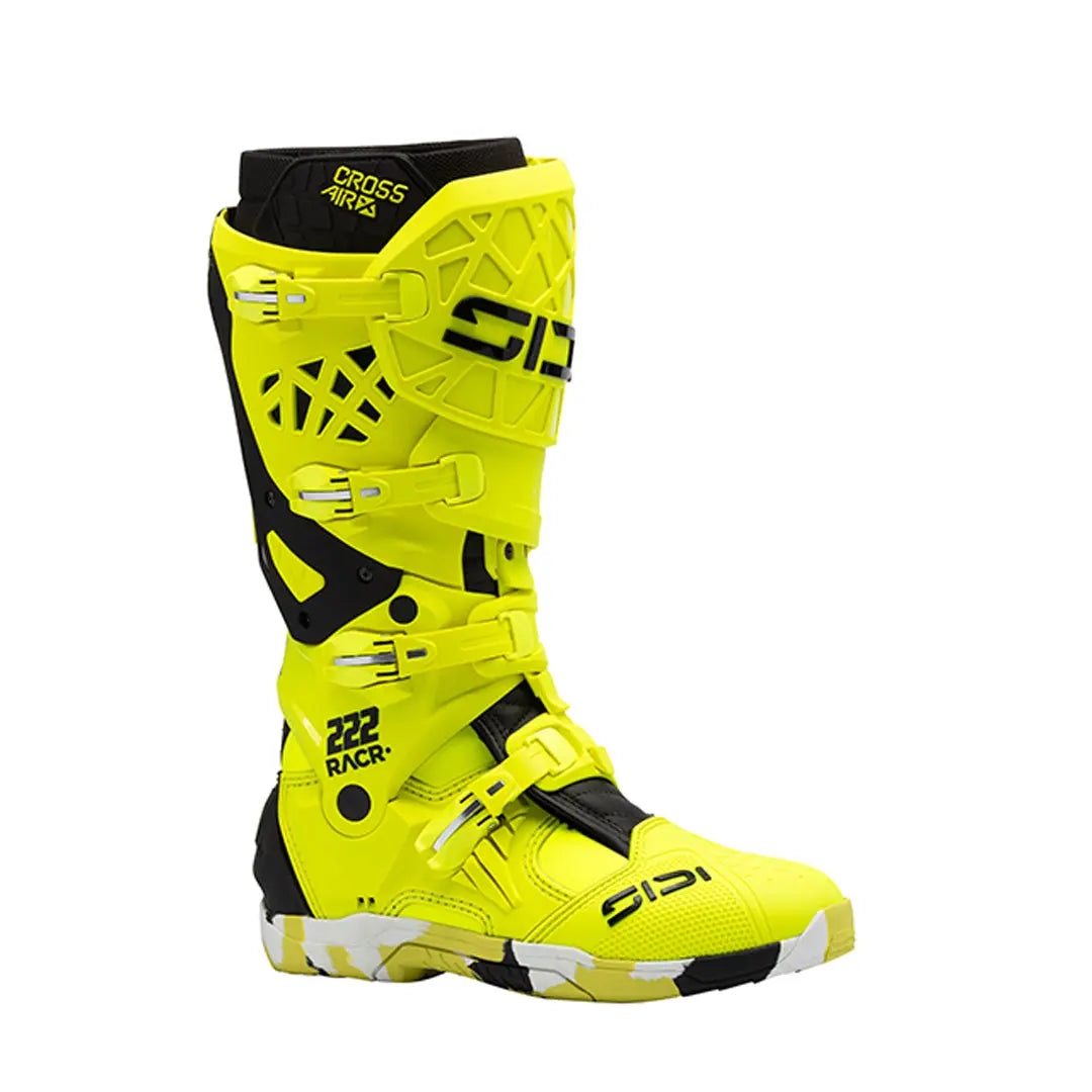 Sidi Crossair X CE Boots RACR LE Fluo Yellow FREE UK Delivery, FREE 365 Day Returns | Moto Central