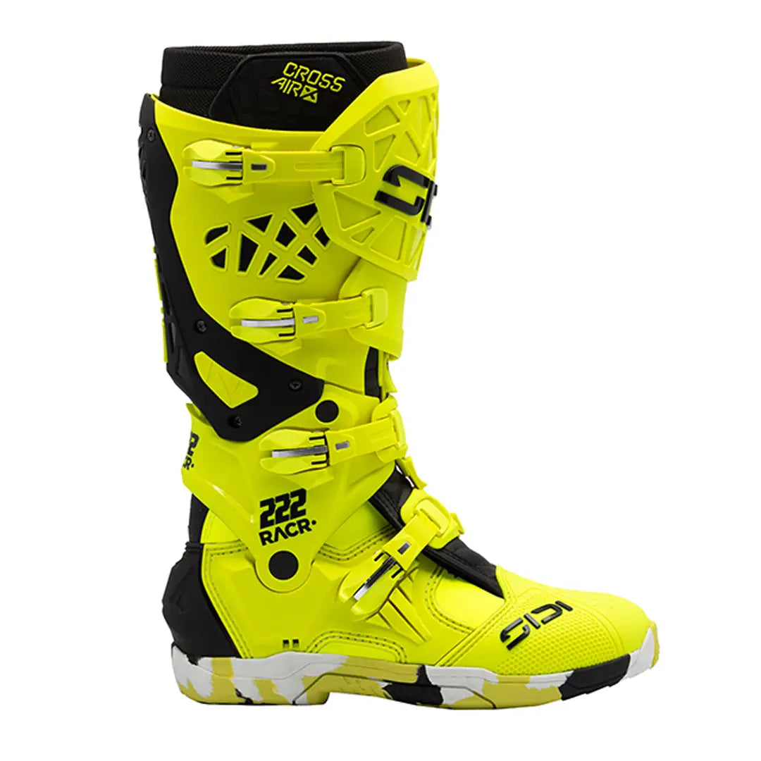 Sidi Crossair X CE Boots RACR LE Fluo Yellow FREE UK Delivery, FREE 365 Day Returns | Moto Central