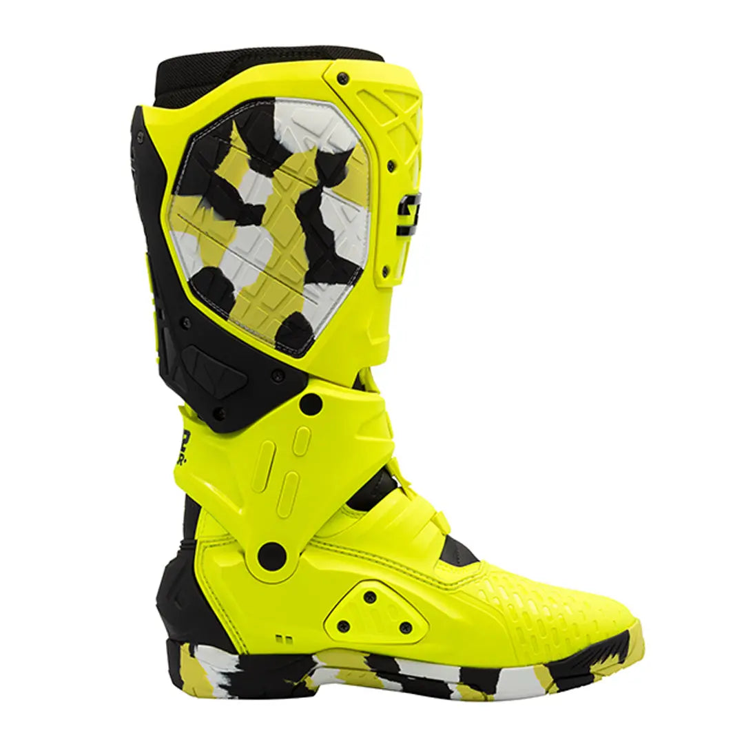 Sidi Crossair X CE Boots RACR LE Fluo Yellow FREE UK Delivery, FREE 365 Day Returns | Moto Central