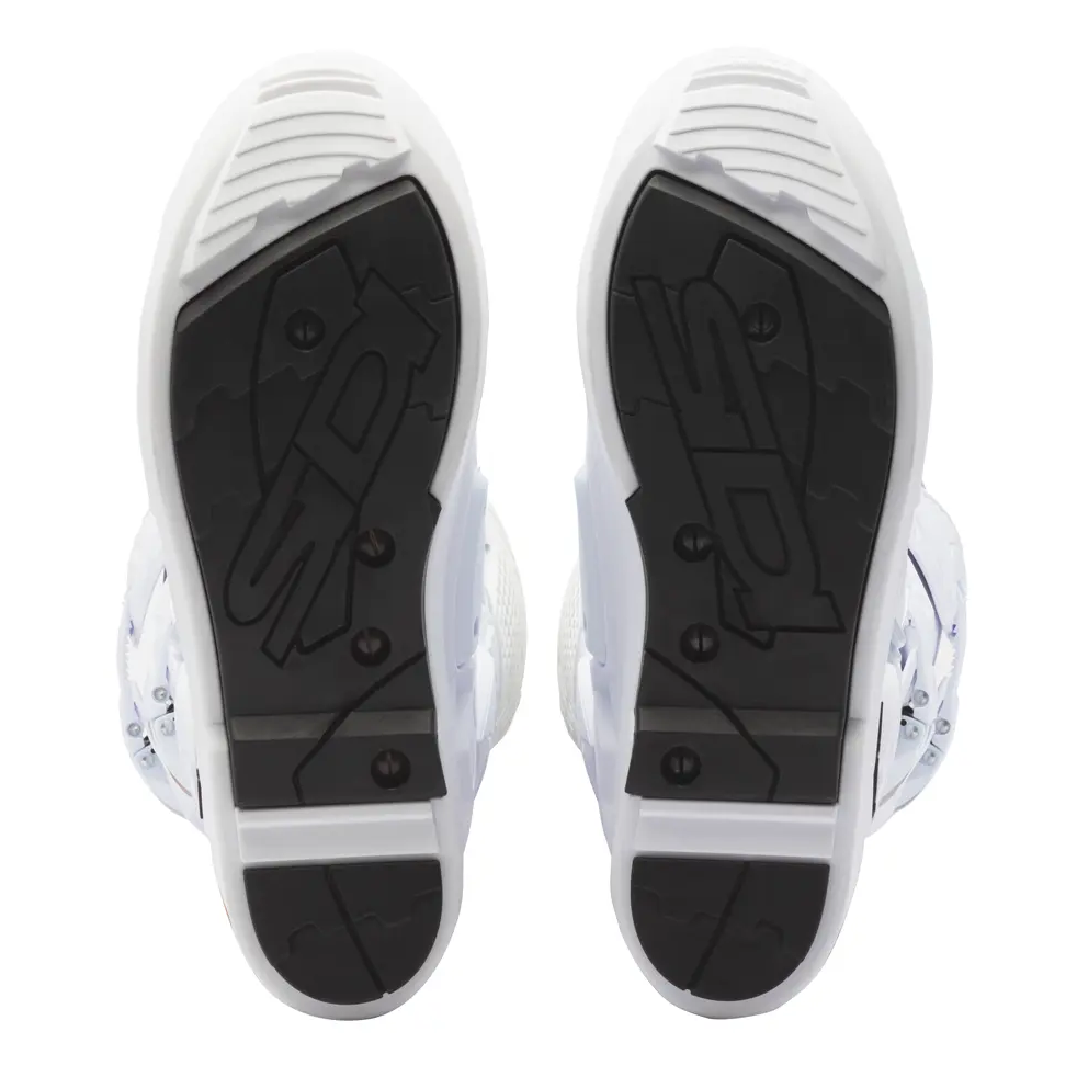 Sidi Crossfire 3 SRS CE Boots White / Black motorcycle boots – sole tread view