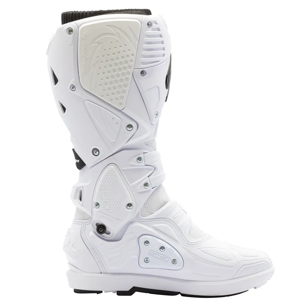 Sidi Crossfire 3 SRS CE Boots White / Black FREE UK Delivery, FREE 365 Day Returns | Moto Central