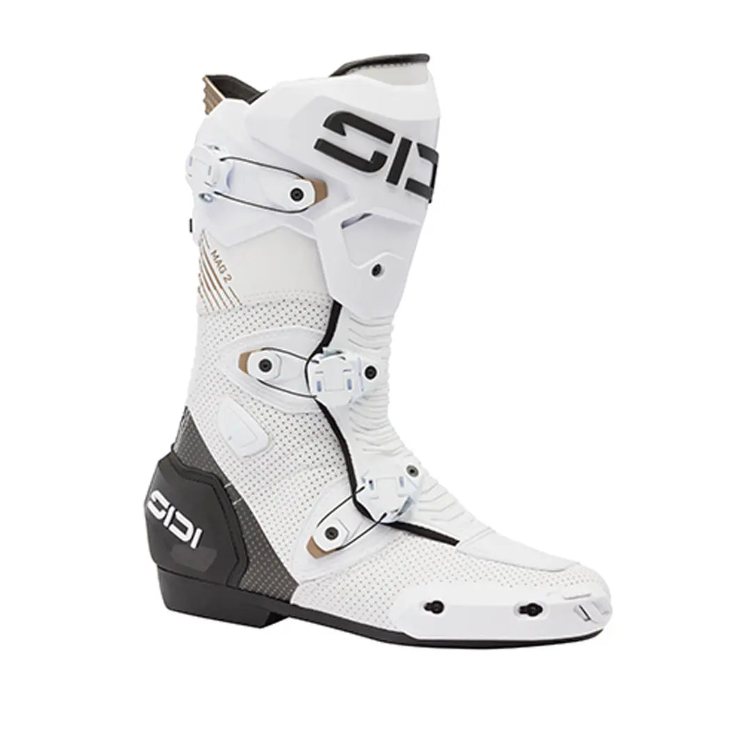 Sidi Mag 2 Air CE Boots White / Black FREE UK Delivery, FREE 365 Day Returns | Moto Central