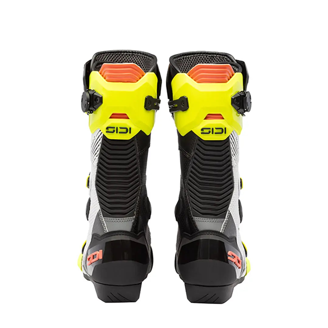Sidi Mag 2 Air CE Boots Fluo Yellow / Fluo Coral FREE UK Delivery, FREE 365 Day Returns | Moto Central