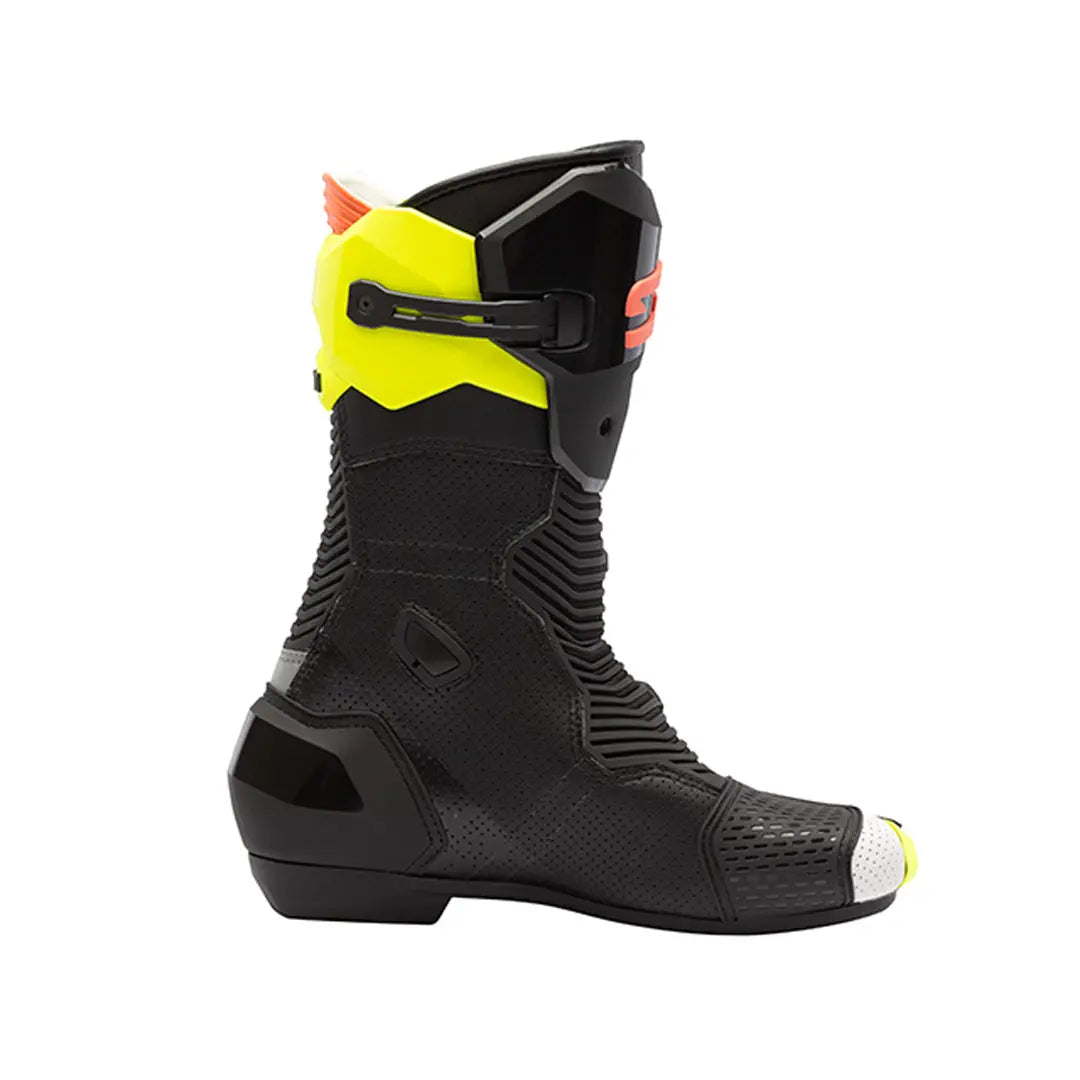 Sidi Mag 2 Air CE Boots Fluo Yellow / Fluo Coral FREE UK Delivery, FREE 365 Day Returns | Moto Central