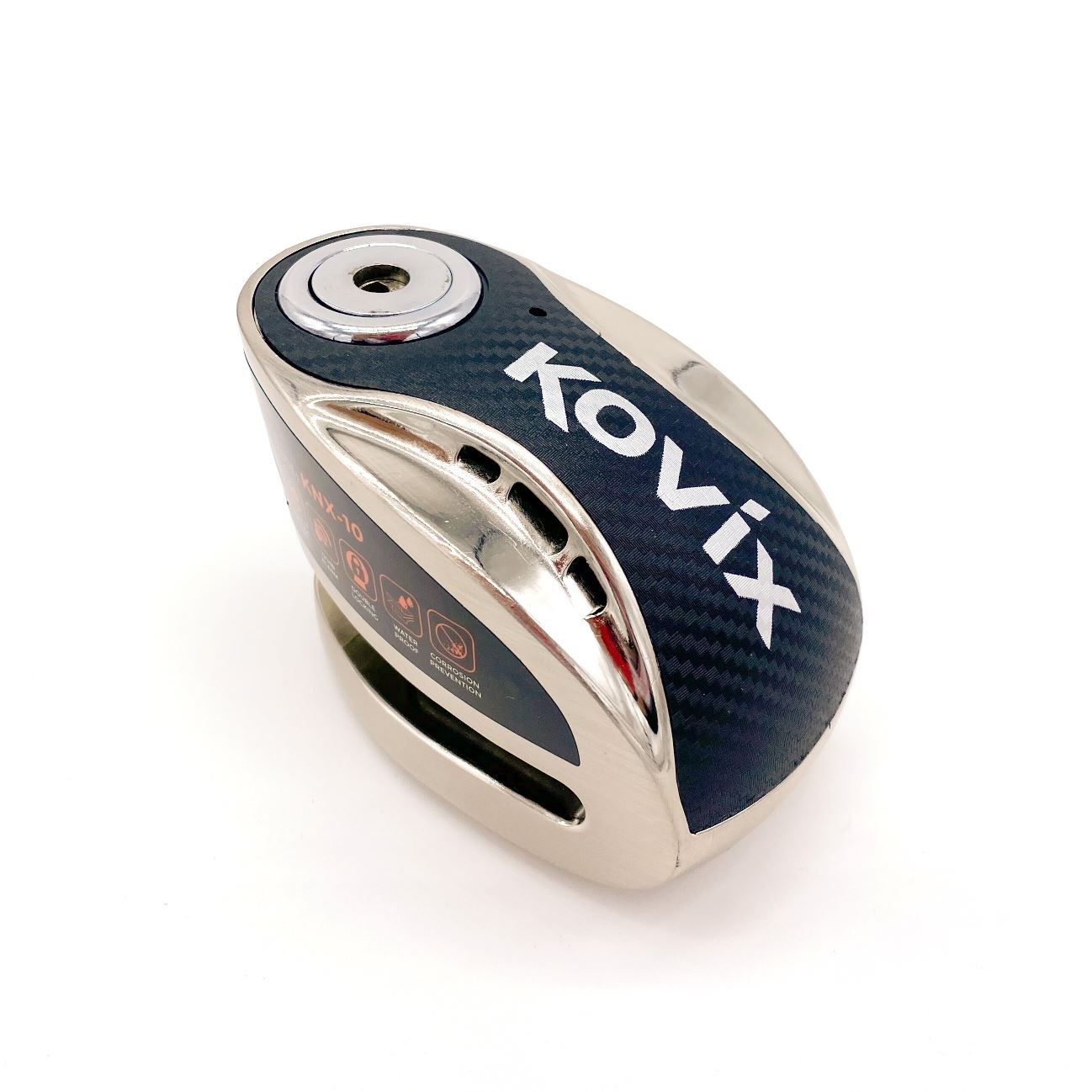 Kovix KNX Alarmed Disc Lock 10mm Brush Metal - FREE UK Shipping, FREE 365 Day Returns | Moto Central