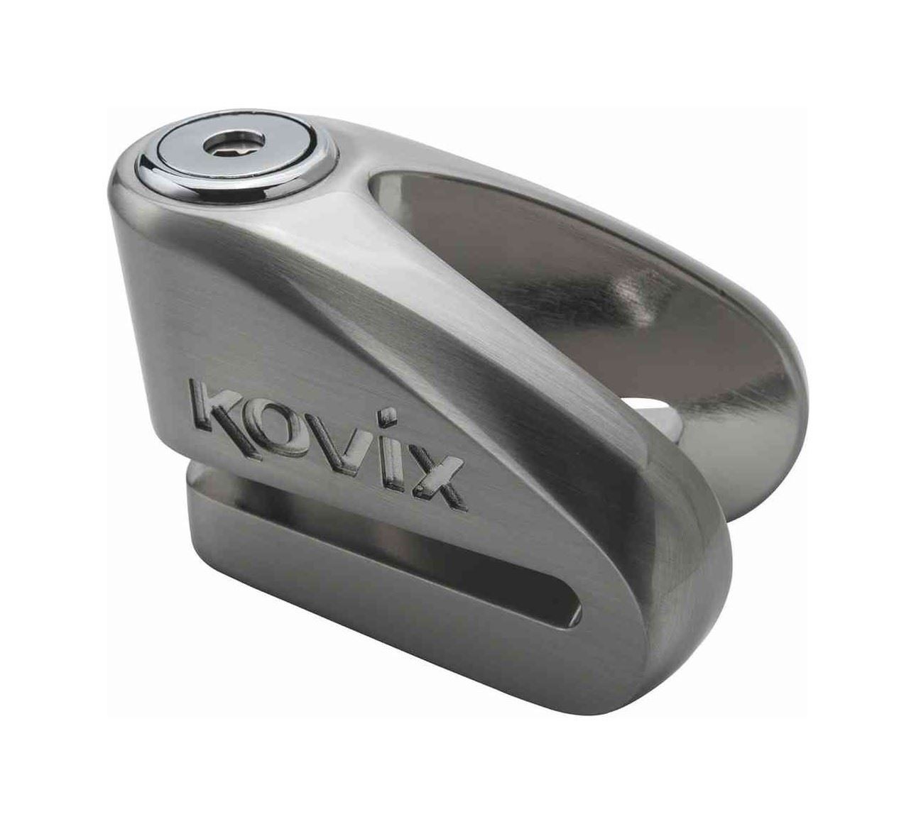 Kovix KVZ2 Disc Lock 14mm Brushed Metal With Lock Holder - FREE UK Shipping, FREE 365 Day Returns | Moto Central