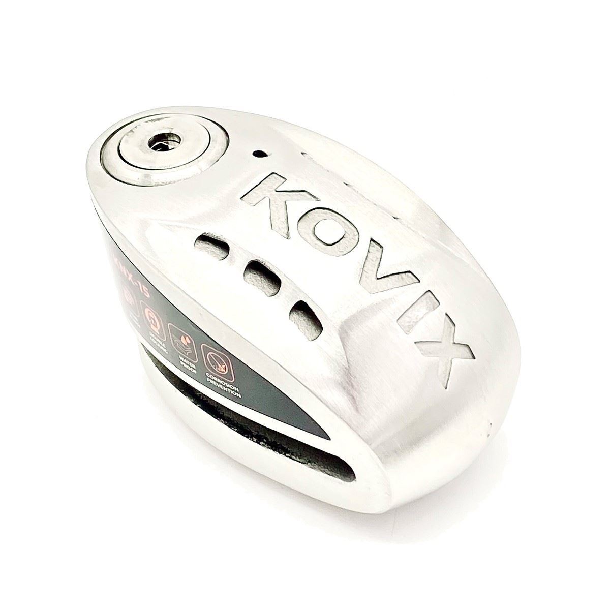 Kovix KNX Alarmed Disc Lock 12mm Stainless Steel - FREE UK Shipping, FREE 365 Day Returns | Moto Central