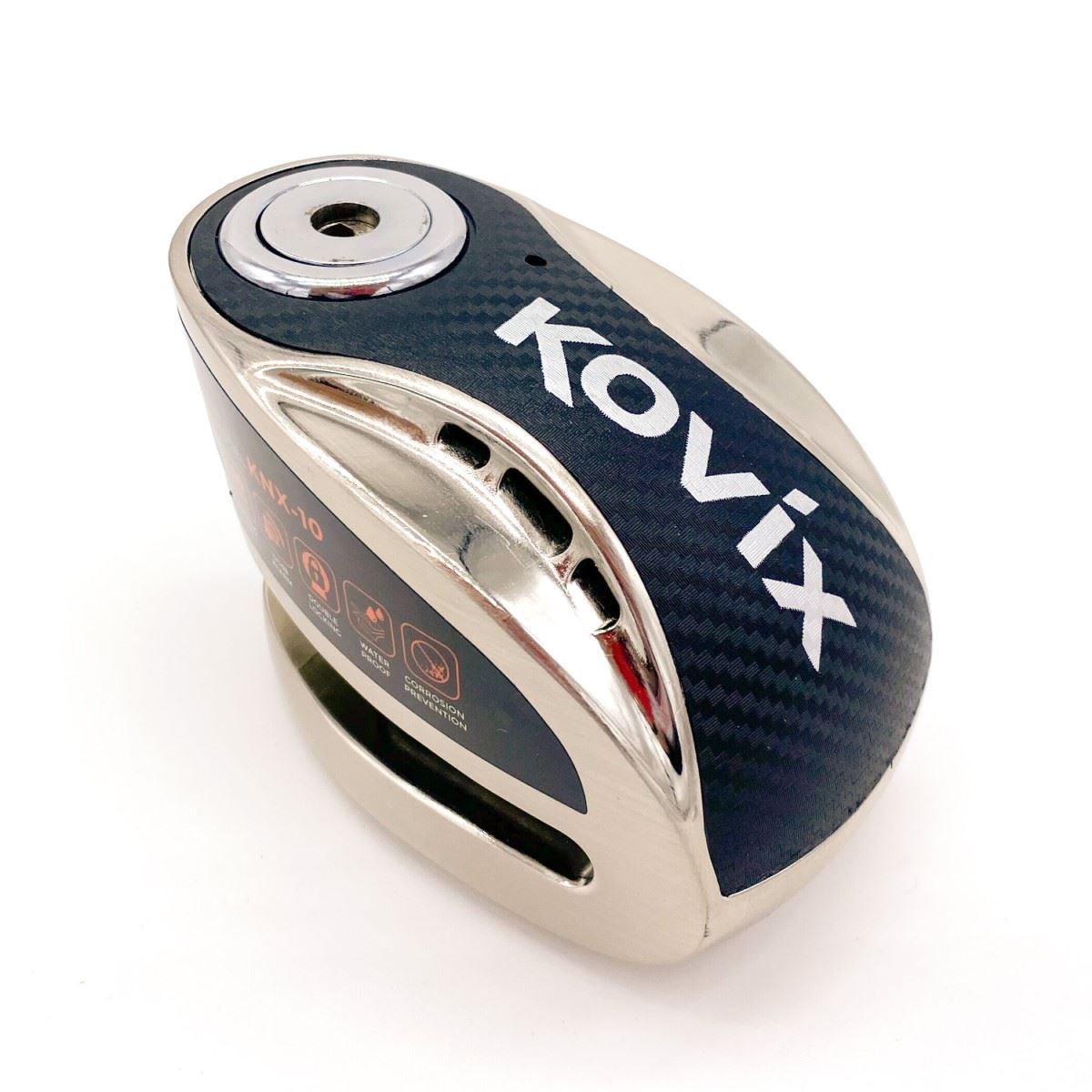 Kovix KNX Alarmed Disc Lock 6mm Brush Metal - FREE UK Shipping, FREE 365 Day Returns | Moto Central
