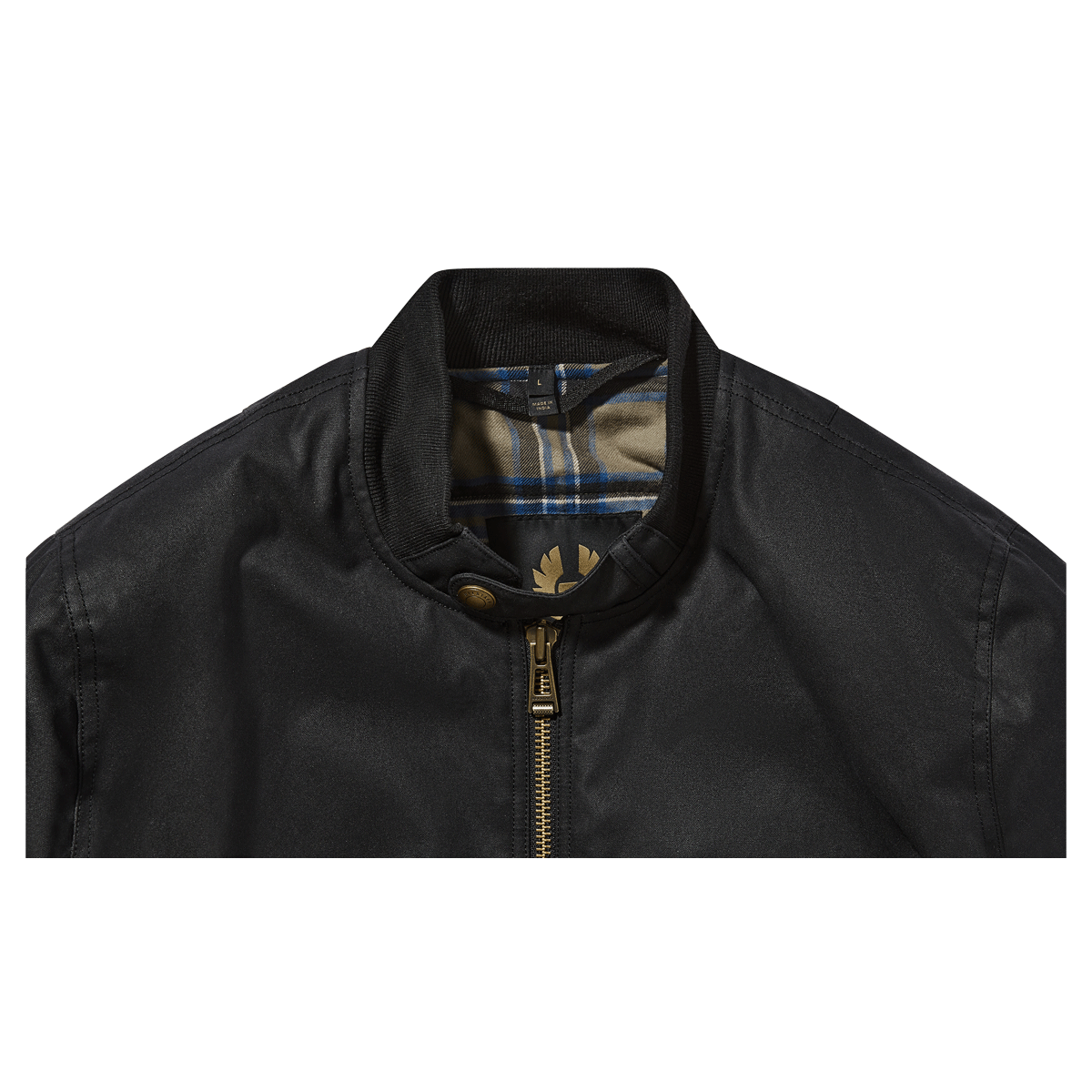 Belstaff Brecon Bomber Ultracore 8oz Waxed Cotton Jacket Black FREE UK Delivery, FREE 365 Day Returns | Moto Central