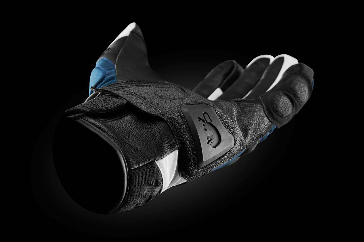 Furygan Balmaz All Season Leather & Textile Gloves Blue / White