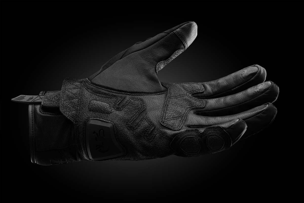 Furygan Balmaz All Season Leather & Textile Gloves Black