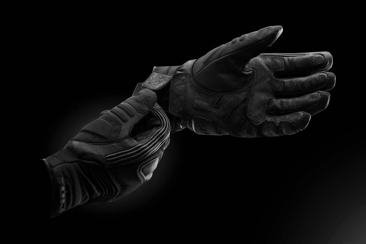 Furygan Balmaz All Season Leather & Textile Gloves Black