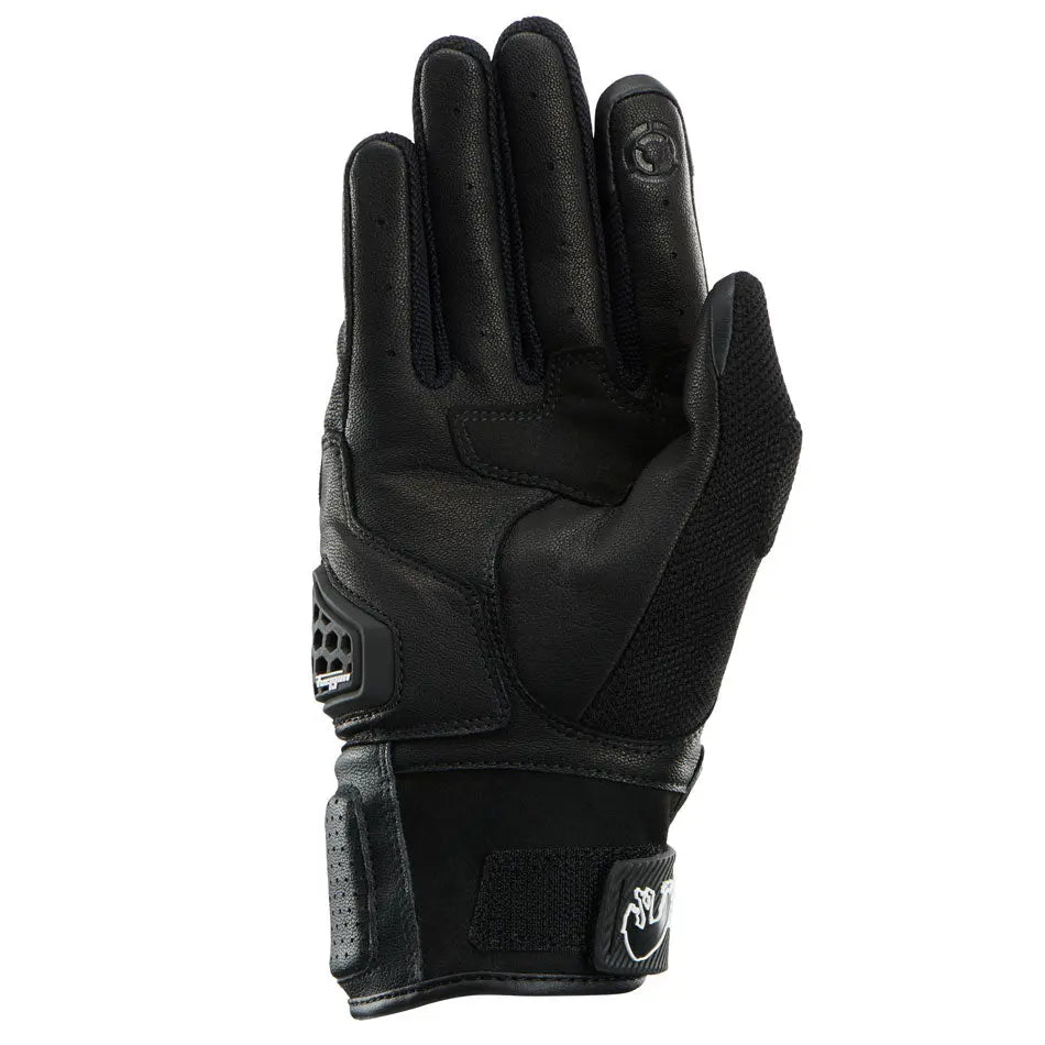 Furygan Volt Evo Leather & Textile Gloves Black / White - FREE UK Shipping, FREE 365 Day Returns | Moto Central