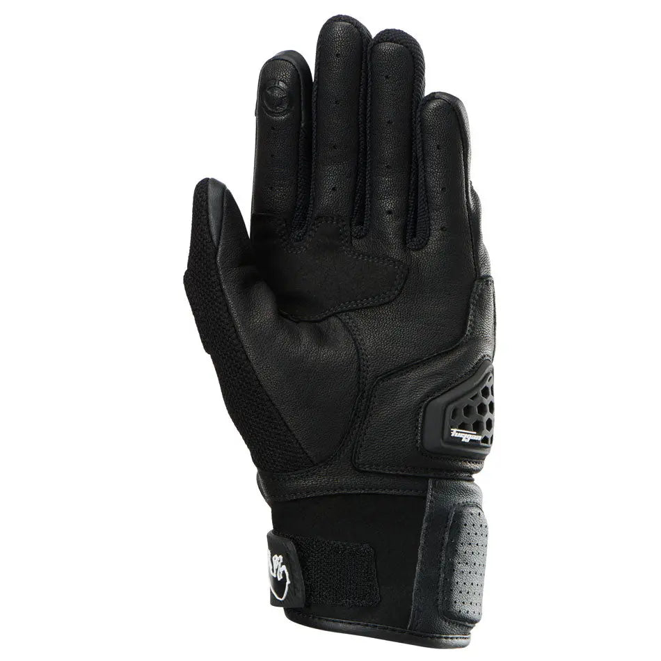 Furygan Volt Evo Leather & Textile Gloves Black / White - FREE UK Shipping, FREE 365 Day Returns | Moto Central