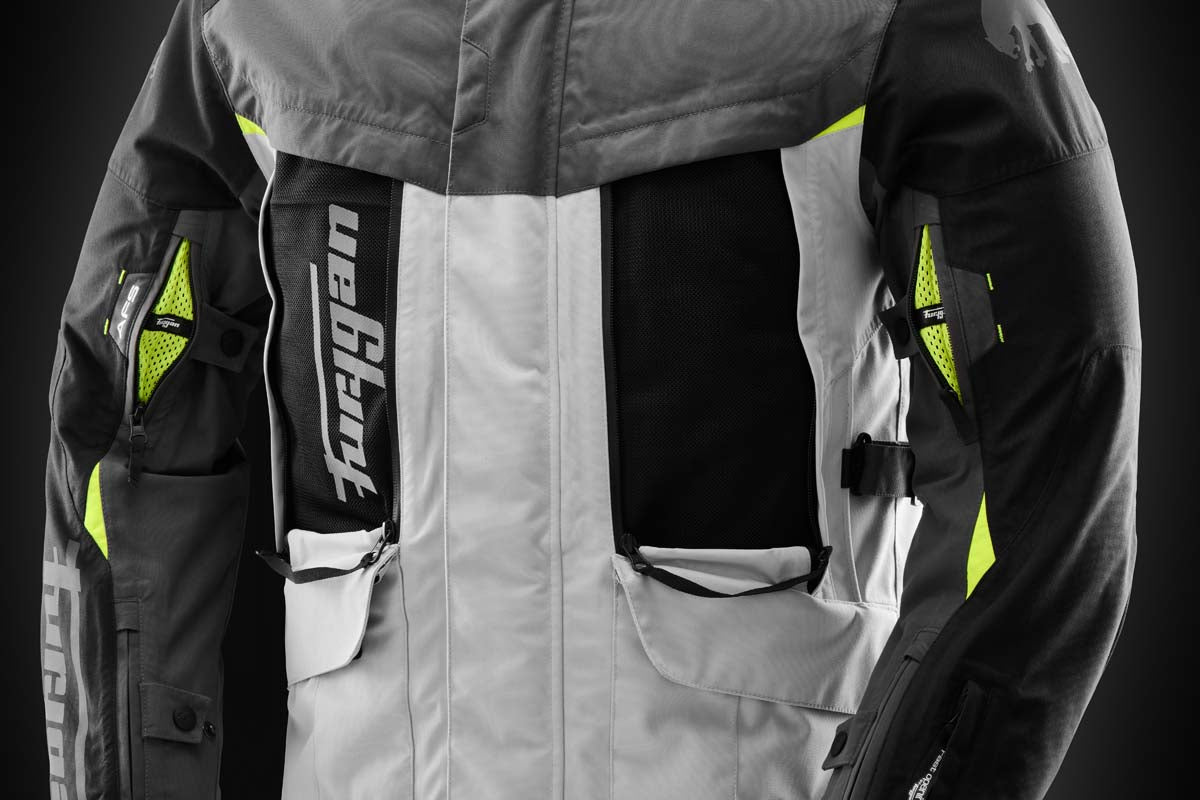 Furygan Challenger Textile Jacket Grey / White / Fluo Yellow