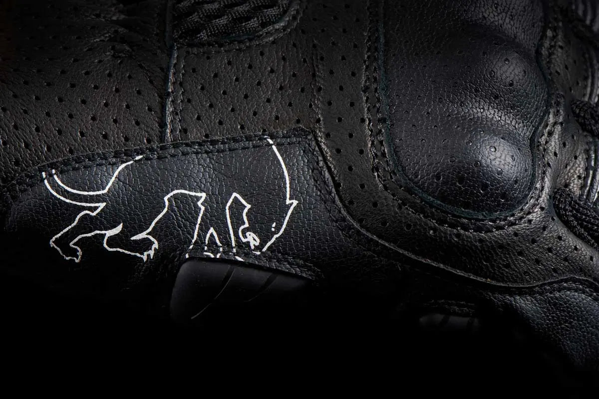 Furygan TD Air Ladies Leather Gloves Black / White FREE UK Delivery, FREE 365 Day Returns | Moto Central