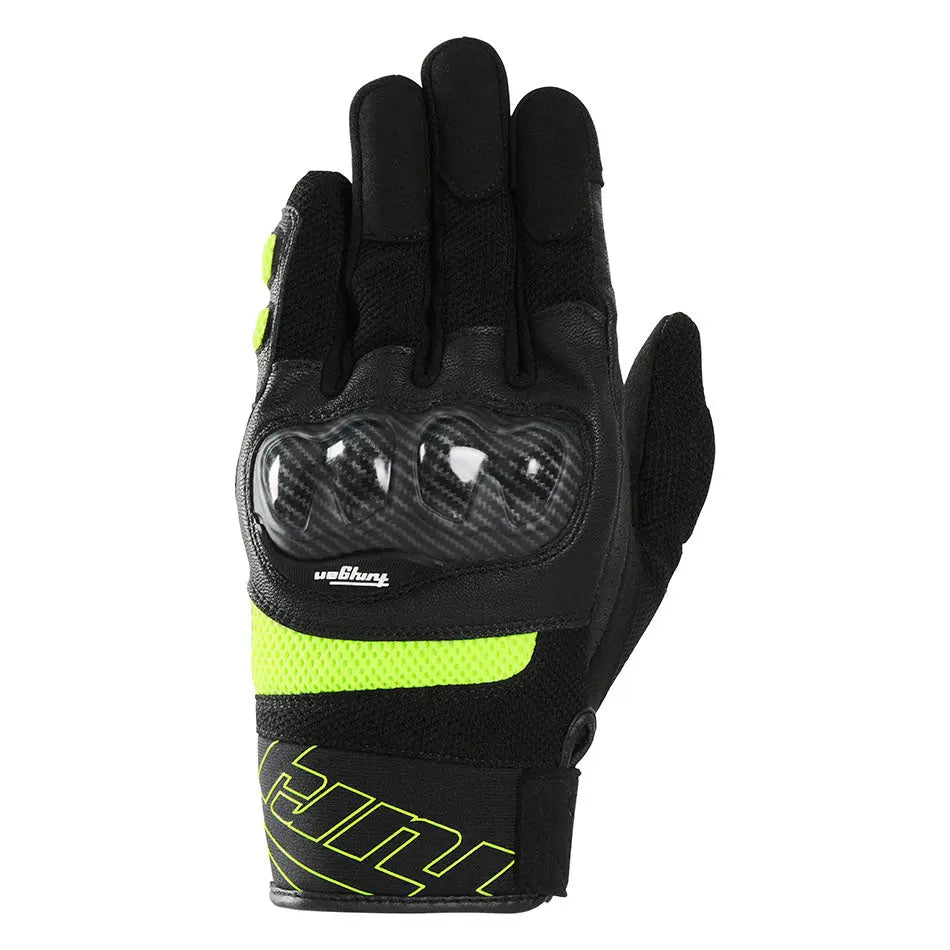 Furygan Galax Evo Textile Gloves Black / Fluo Yellow FREE UK Delivery, FREE 365 Day Returns | Moto Central