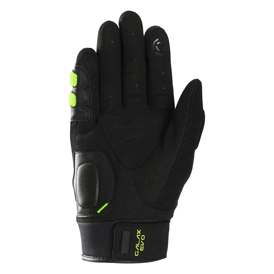 Furygan Galax Evo Textile Gloves Black / Fluo Yellow FREE UK Delivery, FREE 365 Day Returns | Moto Central