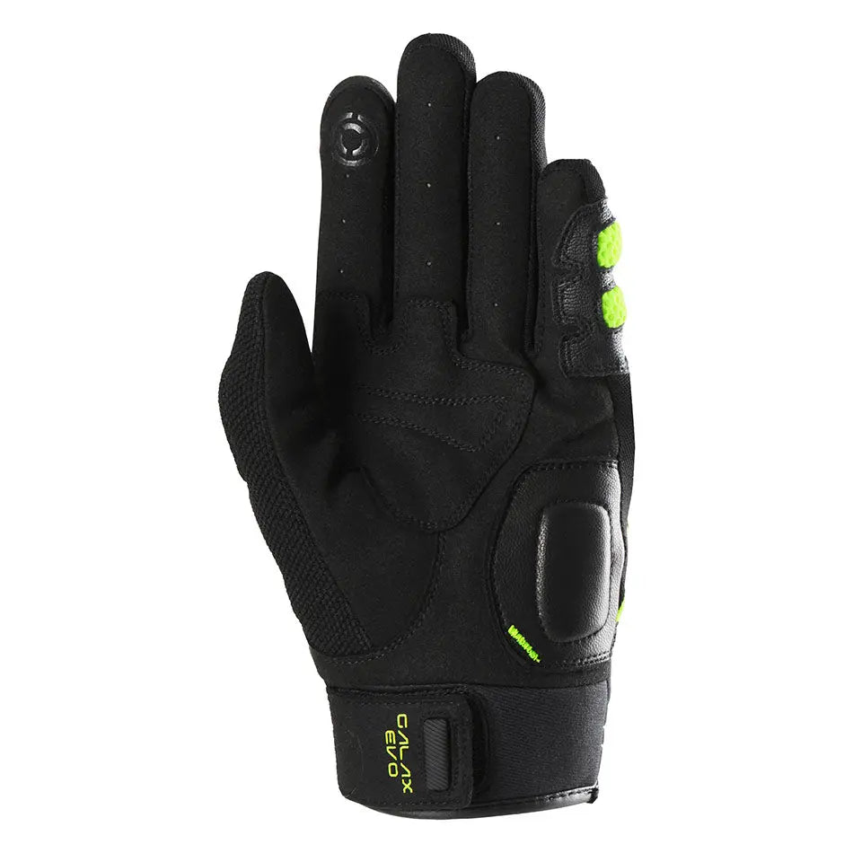 Furygan Galax Evo Textile Gloves Black / Fluo Yellow FREE UK Delivery, FREE 365 Day Returns | Moto Central