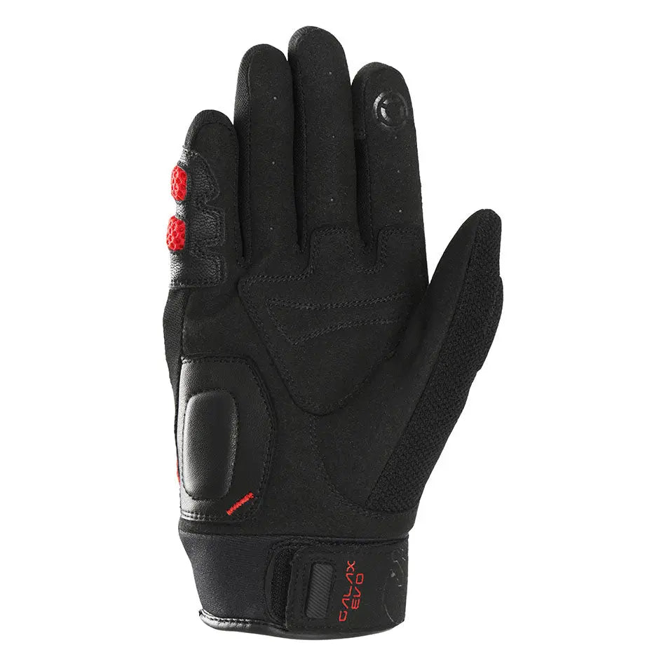 Furygan Galax Evo Textile Gloves Black / Red FREE UK Delivery, FREE 365 Day Returns | Moto Central