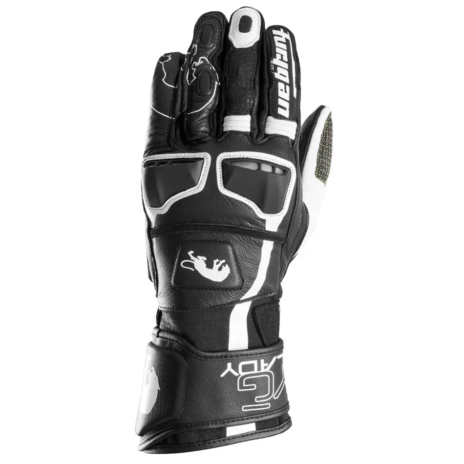 Furygan STYG15 Ladies Leather Gloves Black / White FREE UK Delivery, FREE 365 Day Returns | Moto Central