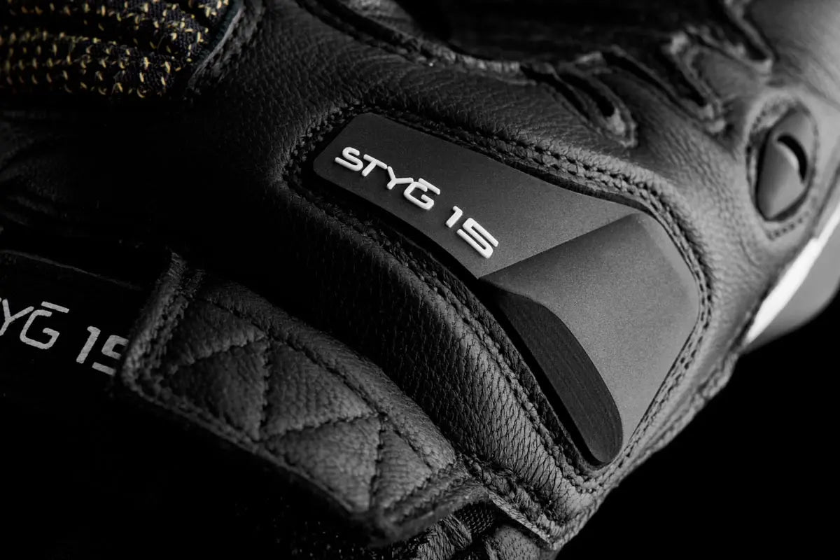 Furygan STYG15 Ladies Leather Gloves Black / White FREE UK Delivery, FREE 365 Day Returns | Moto Central