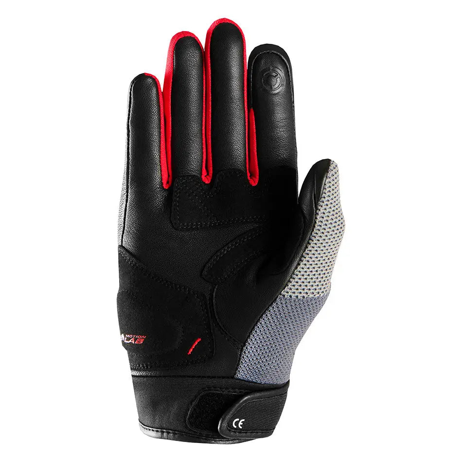Furygan Jack Textile Gloves Black / Grey / Red FREE UK Delivery, FREE 365 Day Returns | Moto Central