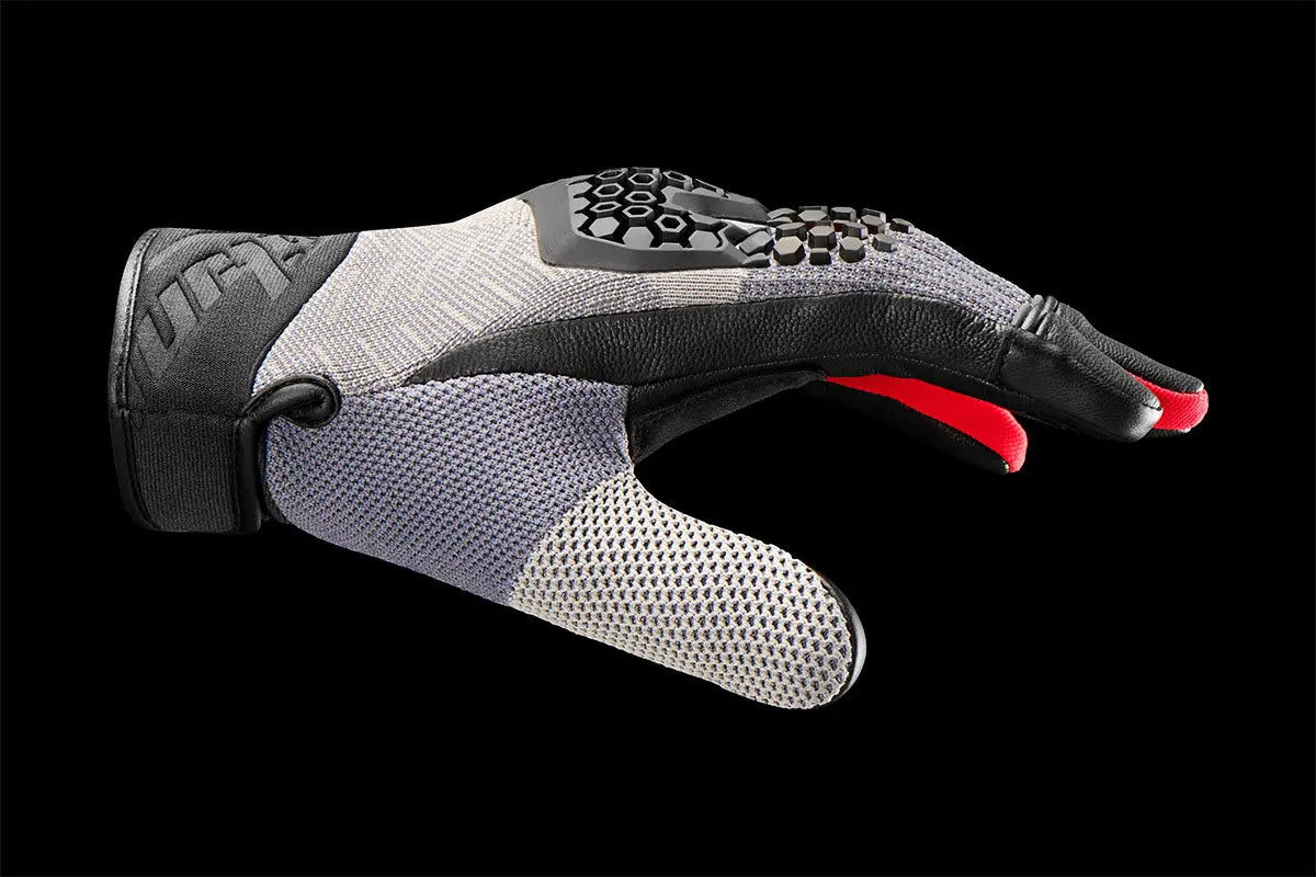Furygan Jack Textile Gloves Black / Grey / Red FREE UK Delivery, FREE 365 Day Returns | Moto Central