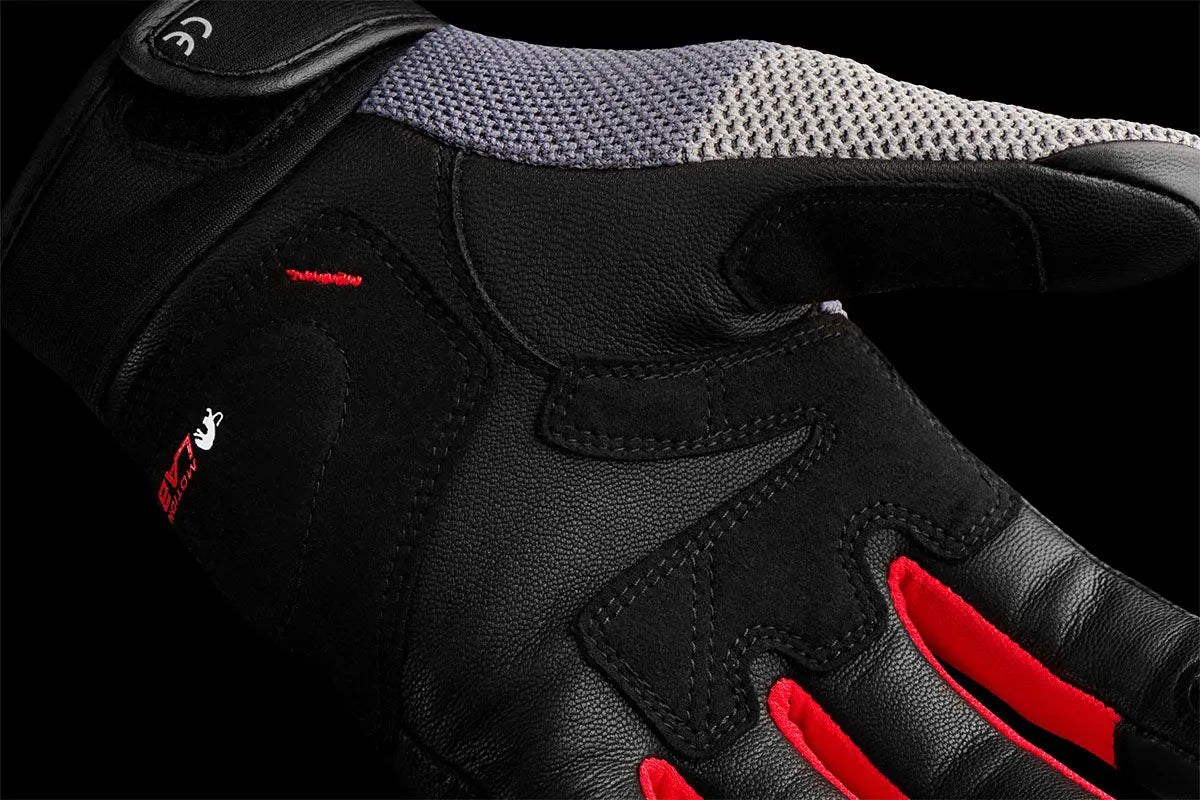Furygan Jack Textile Gloves Black / Grey / Red FREE UK Delivery, FREE 365 Day Returns | Moto Central