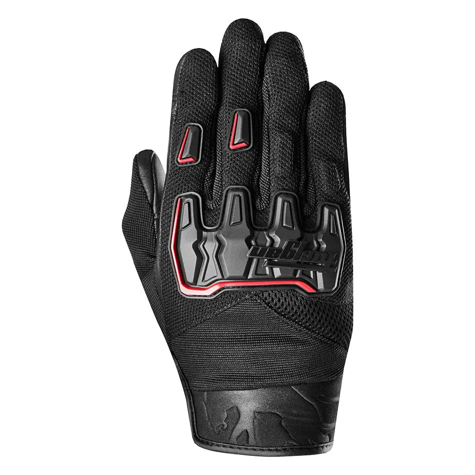 Furygan Shade Textile Gloves Black / Red FREE UK Delivery, FREE 365 Day Returns | Moto Central