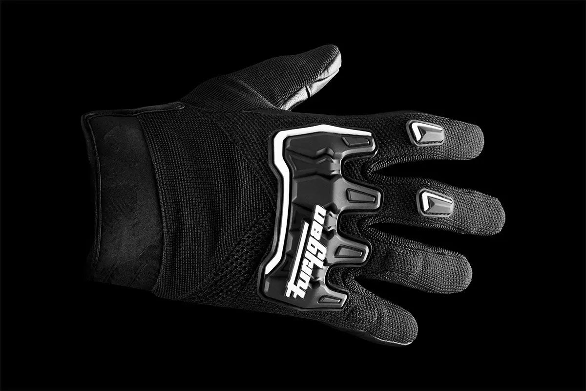 Furygan Shade Textile Gloves Black / White FREE UK Delivery, FREE 365 Day Returns | Moto Central