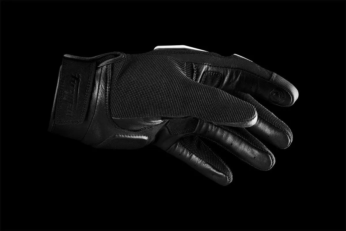 Furygan Shade Textile Gloves Black / White FREE UK Delivery, FREE 365 Day Returns | Moto Central
