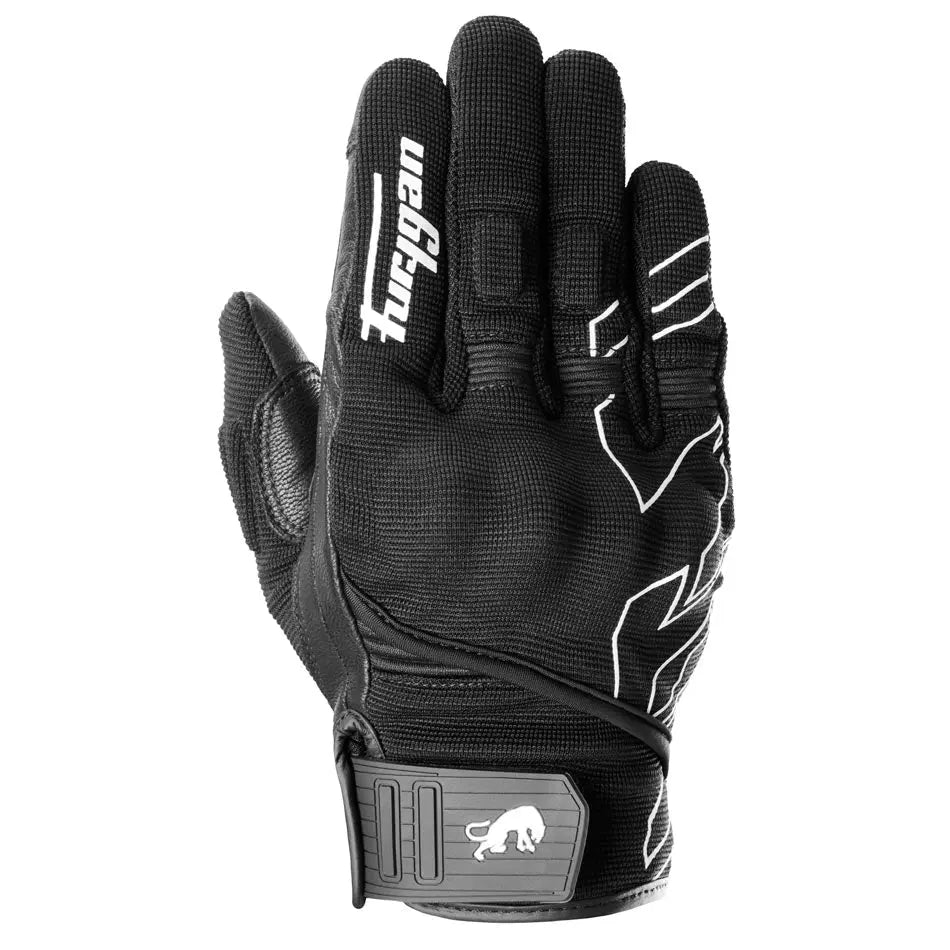 Furygan Jet Neon D3O Textile Gloves Black / White FREE UK Delivery, FREE 365 Day Returns | Moto Central
