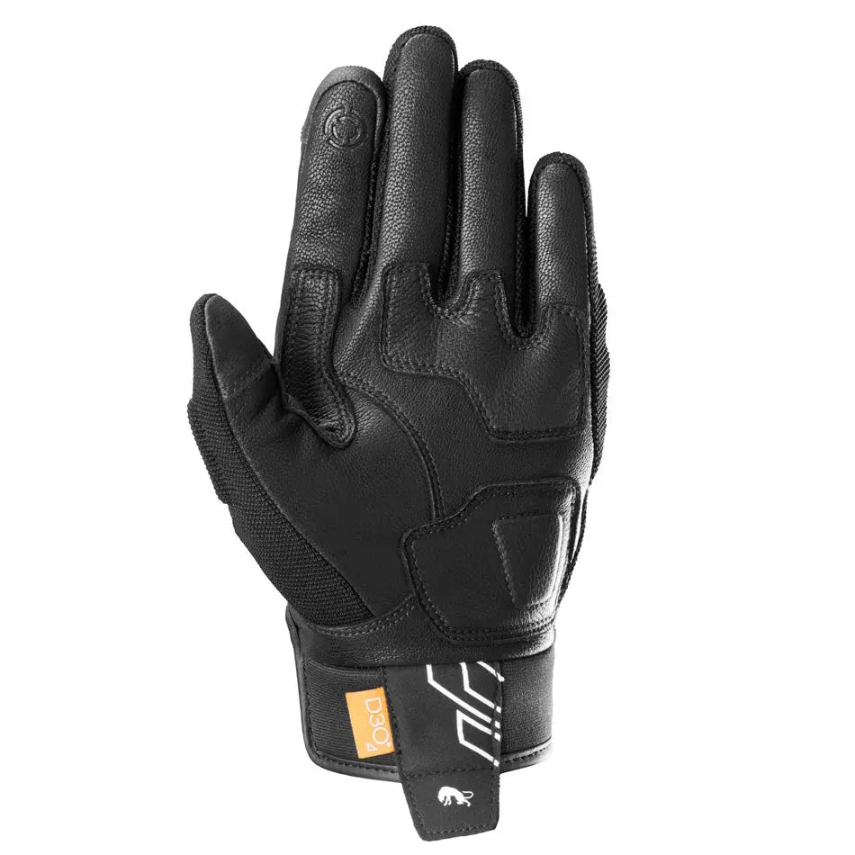 Furygan Jet Neon D3O Textile Gloves Black / White FREE UK Delivery, FREE 365 Day Returns | Moto Central