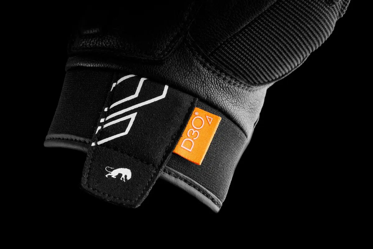 Furygan Jet Neon D3O Textile Gloves Black / White FREE UK Delivery, FREE 365 Day Returns | Moto Central