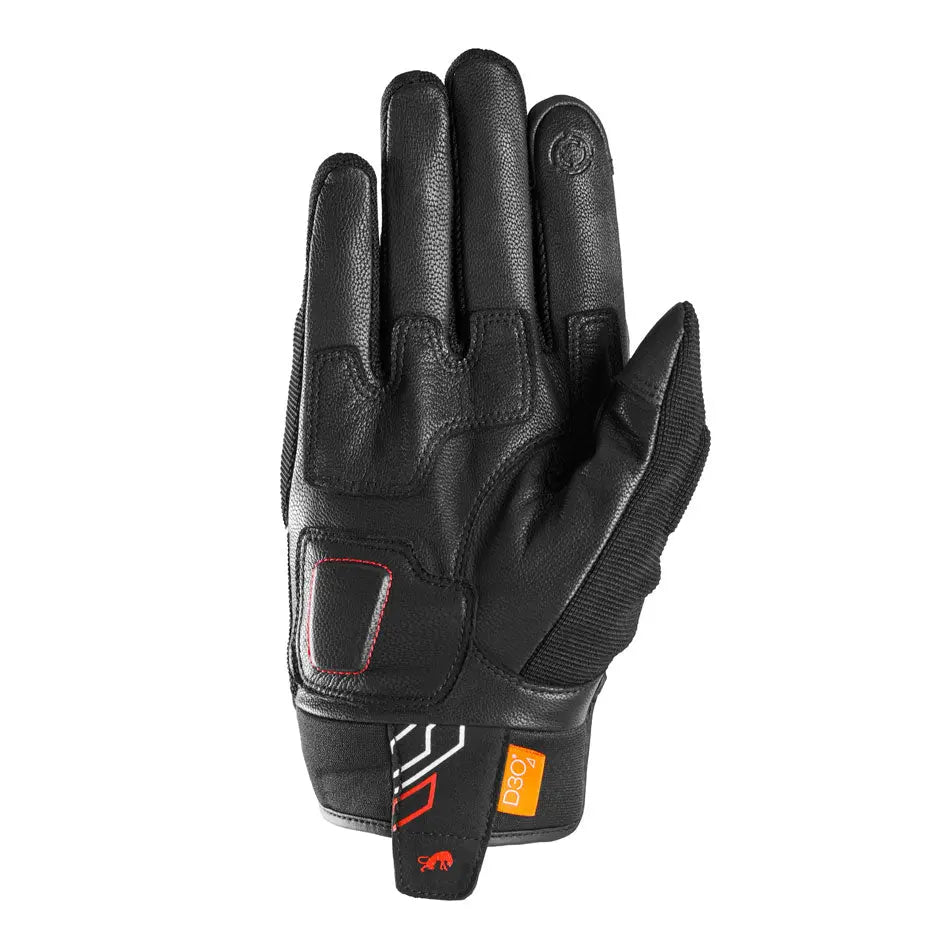 Furygan Jet Neon D3O Textile Gloves Black / White / Red FREE UK Delivery, FREE 365 Day Returns | Moto Central