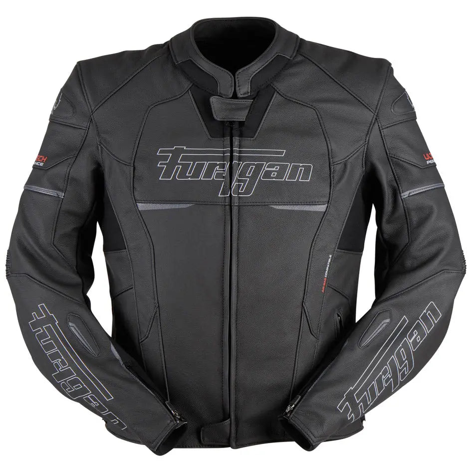 Furygan Nitros Leather Jacket Black / White FREE UK Delivery, FREE 365 Day Returns | Moto Central