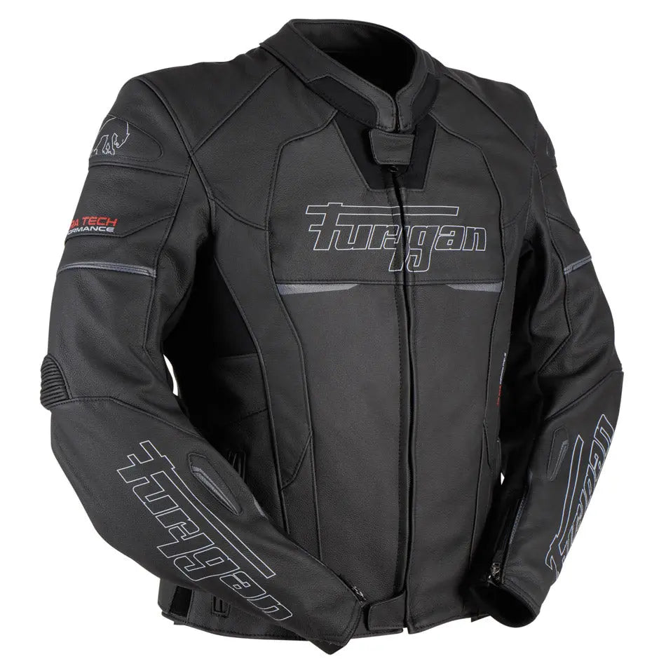 Furygan Nitros Leather Jacket Black / White FREE UK Delivery, FREE 365 Day Returns | Moto Central