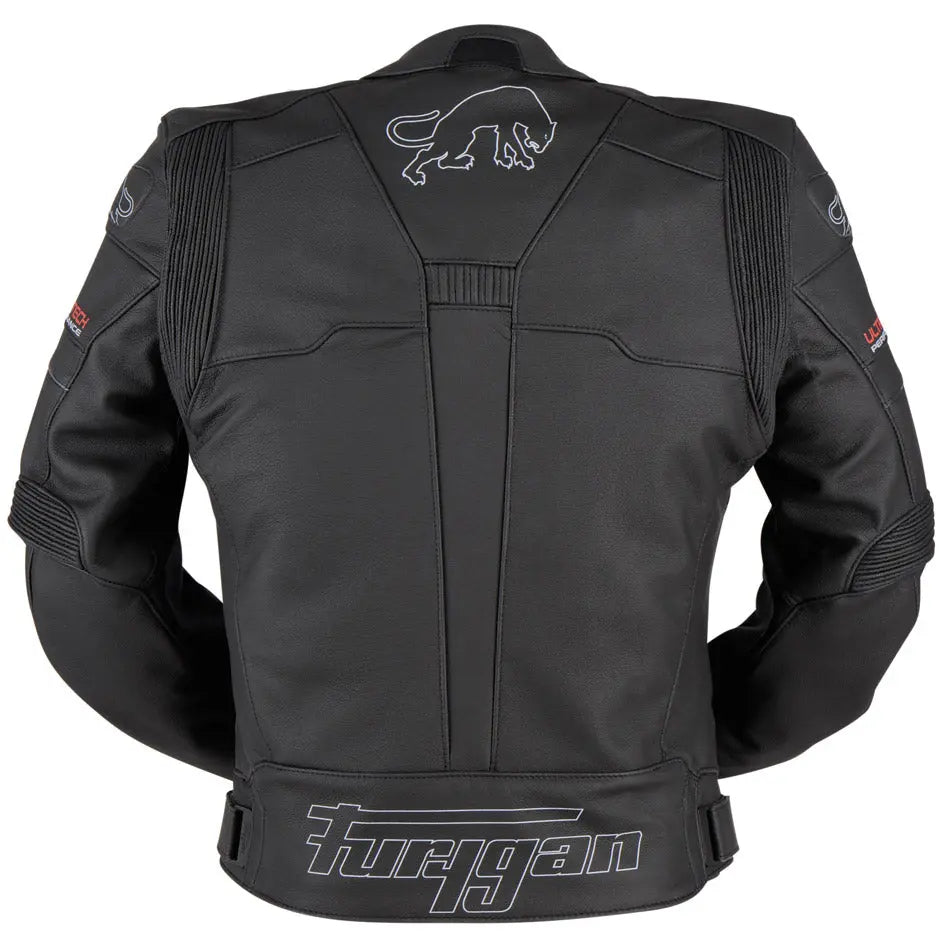 Furygan Nitros Leather Jacket Black / White FREE UK Delivery, FREE 365 Day Returns | Moto Central