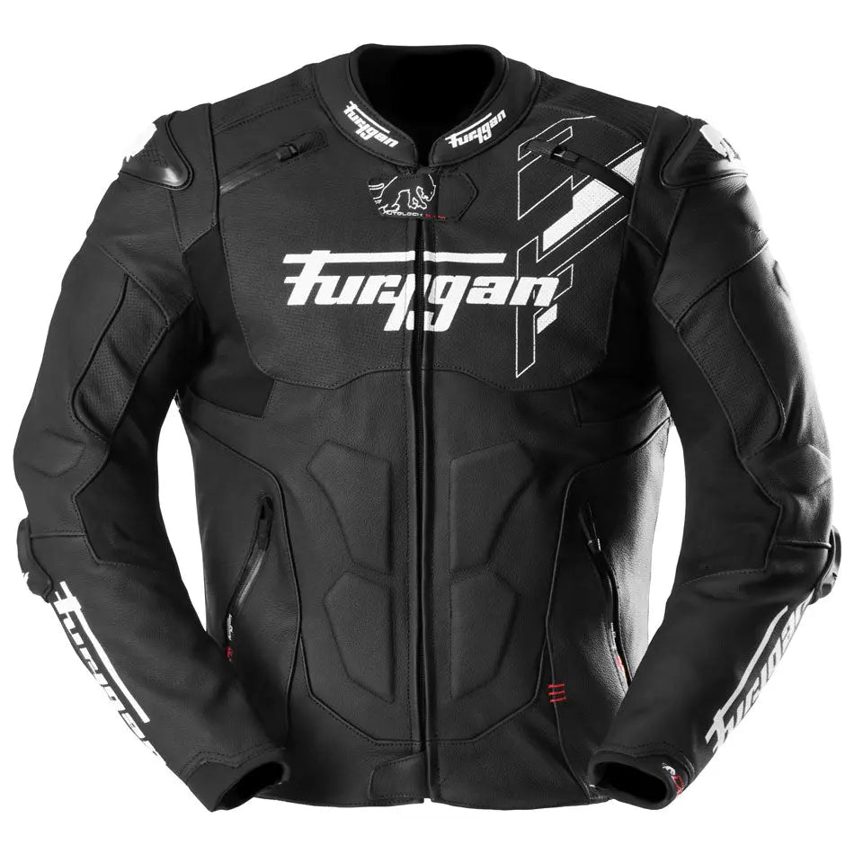 Furygan Raptor Evo 3 Leather Jacket Black / White / White FREE UK Delivery, FREE 365 Day Returns | Moto Central