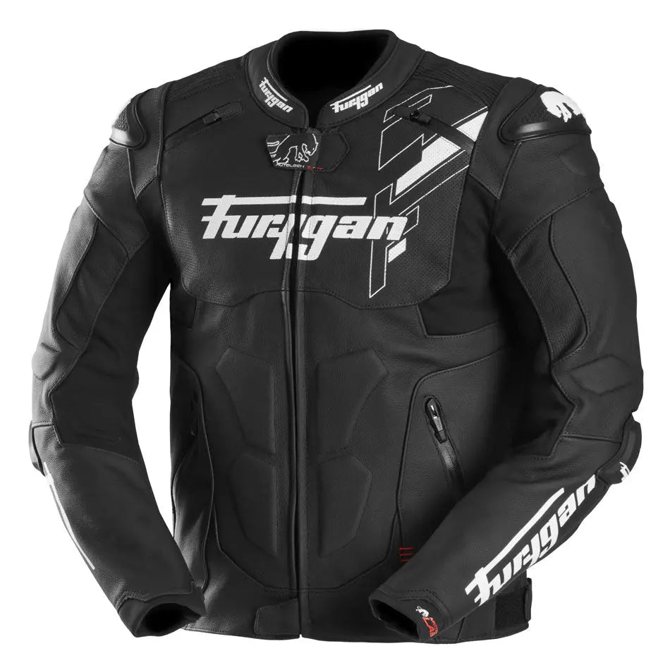 Furygan Raptor Evo 3 Leather Jacket Black / White / White FREE UK Delivery, FREE 365 Day Returns | Moto Central