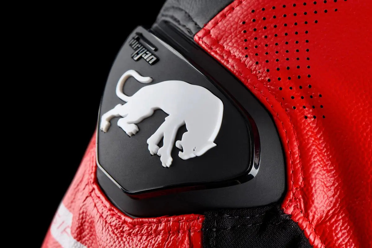 Furygan Sirius Leather Jacket Black / Red / White FREE UK Delivery, FREE 365 Day Returns | Moto Central