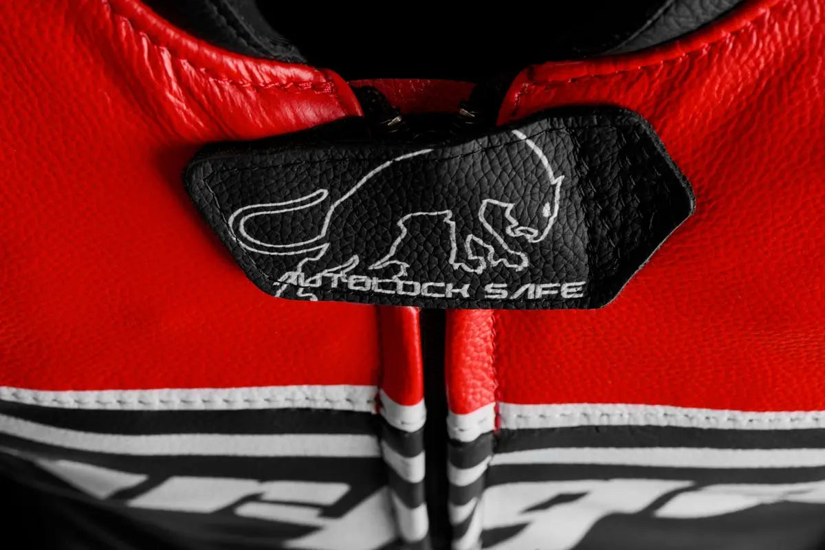 Furygan Sirius Leather Jacket Black / Red / White FREE UK Delivery, FREE 365 Day Returns | Moto Central