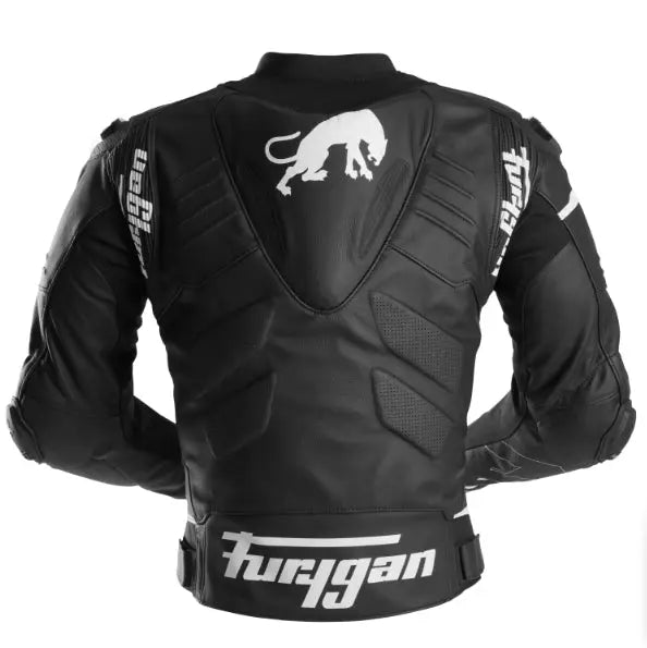 Furygan Sirius Leather Jacket Black / White - FREE UK Shipping, FREE 365 Day Returns | Moto Central