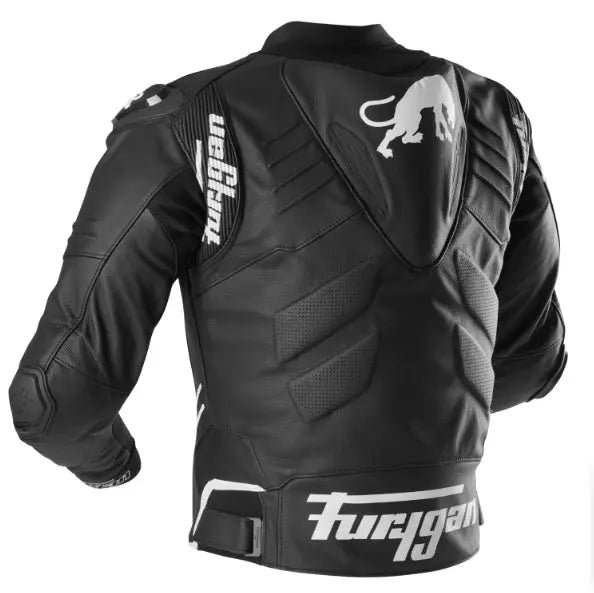 Furygan Sirius Leather Jacket Black / White - FREE UK Shipping, FREE 365 Day Returns | Moto Central