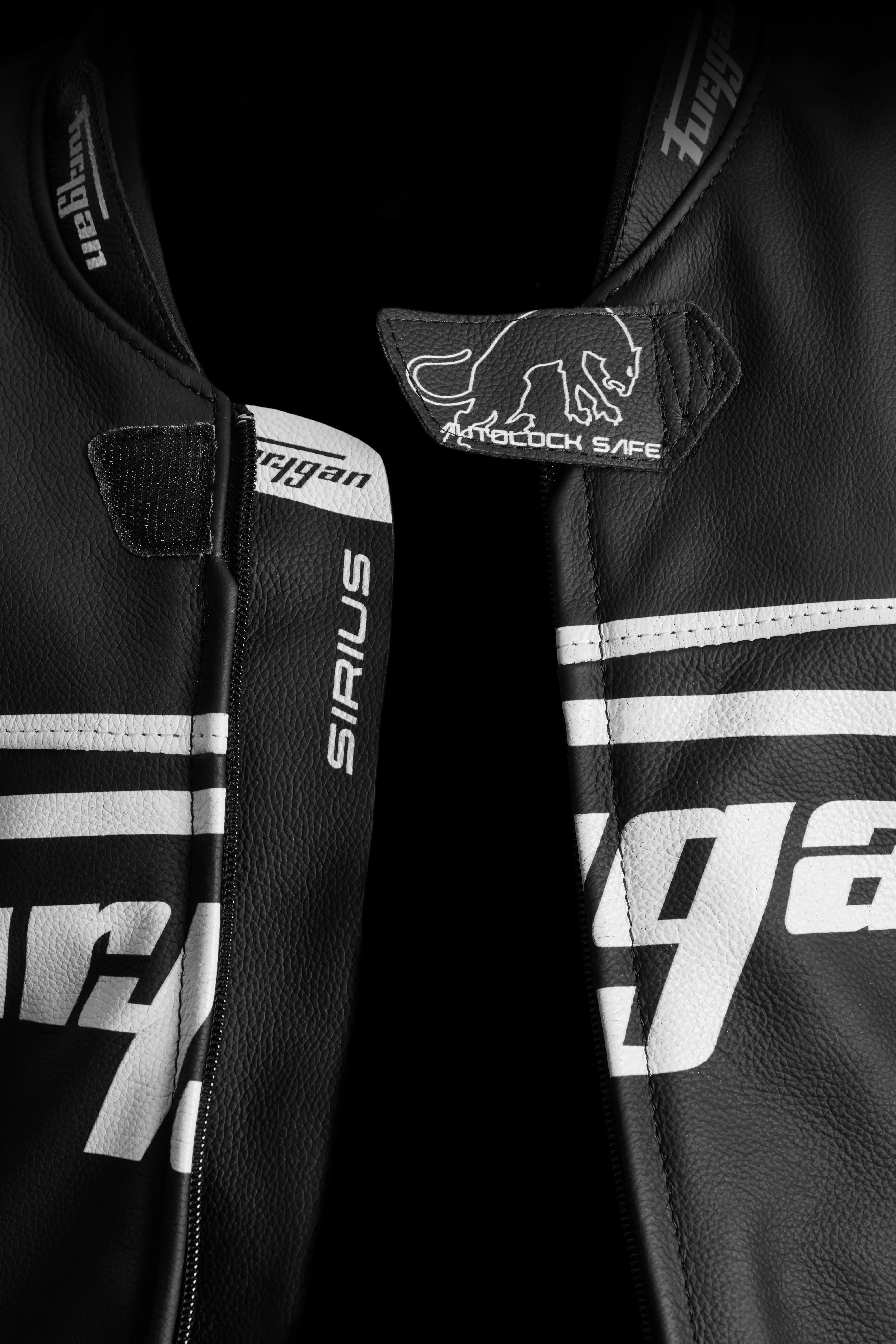 Furygan Sirius Leather Jacket Black / White FREE UK Delivery, FREE 365 Day Returns | Moto Central